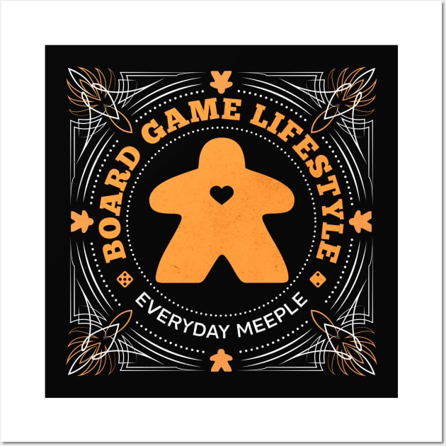 Board Game Lifestyle - Pinstripes Wall Art by east coast meeple